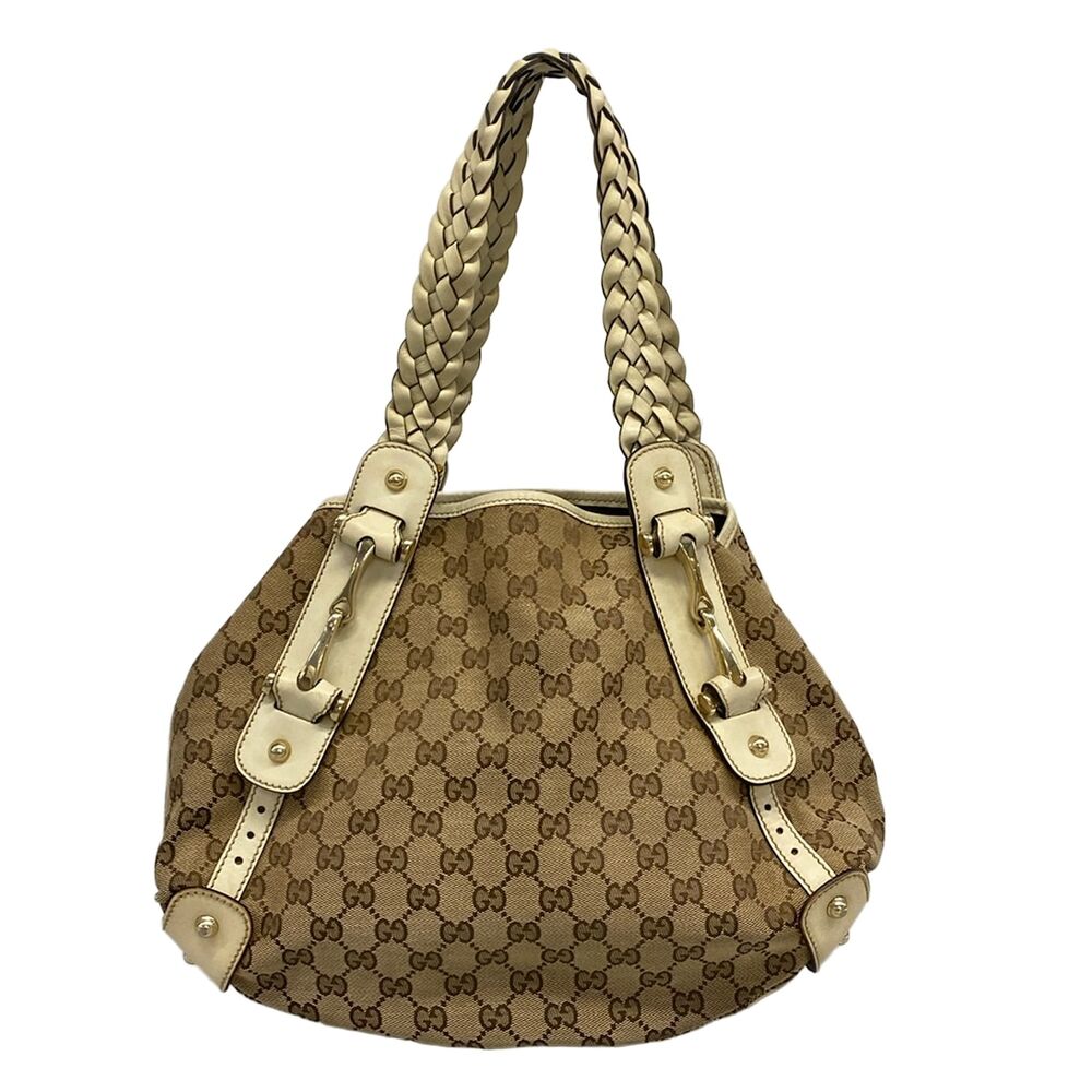 Gucci Horsebit Shoulder Bag 162900 Jacquard Leather
